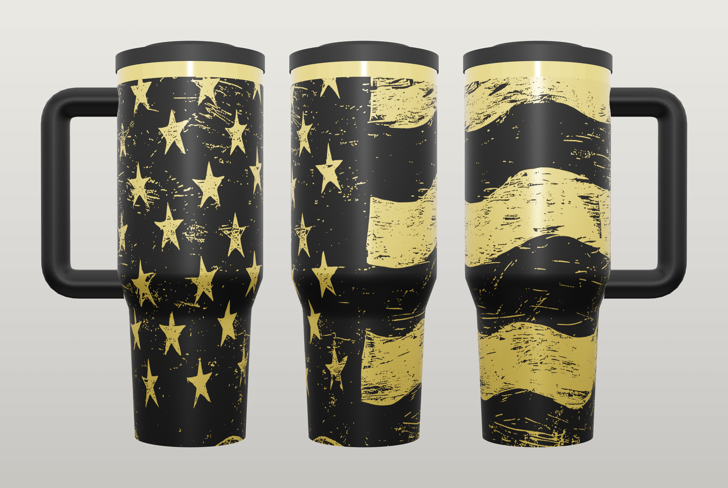 American Flag Engraved Tumbler – Patriotic Gift for Veterans & Military Families