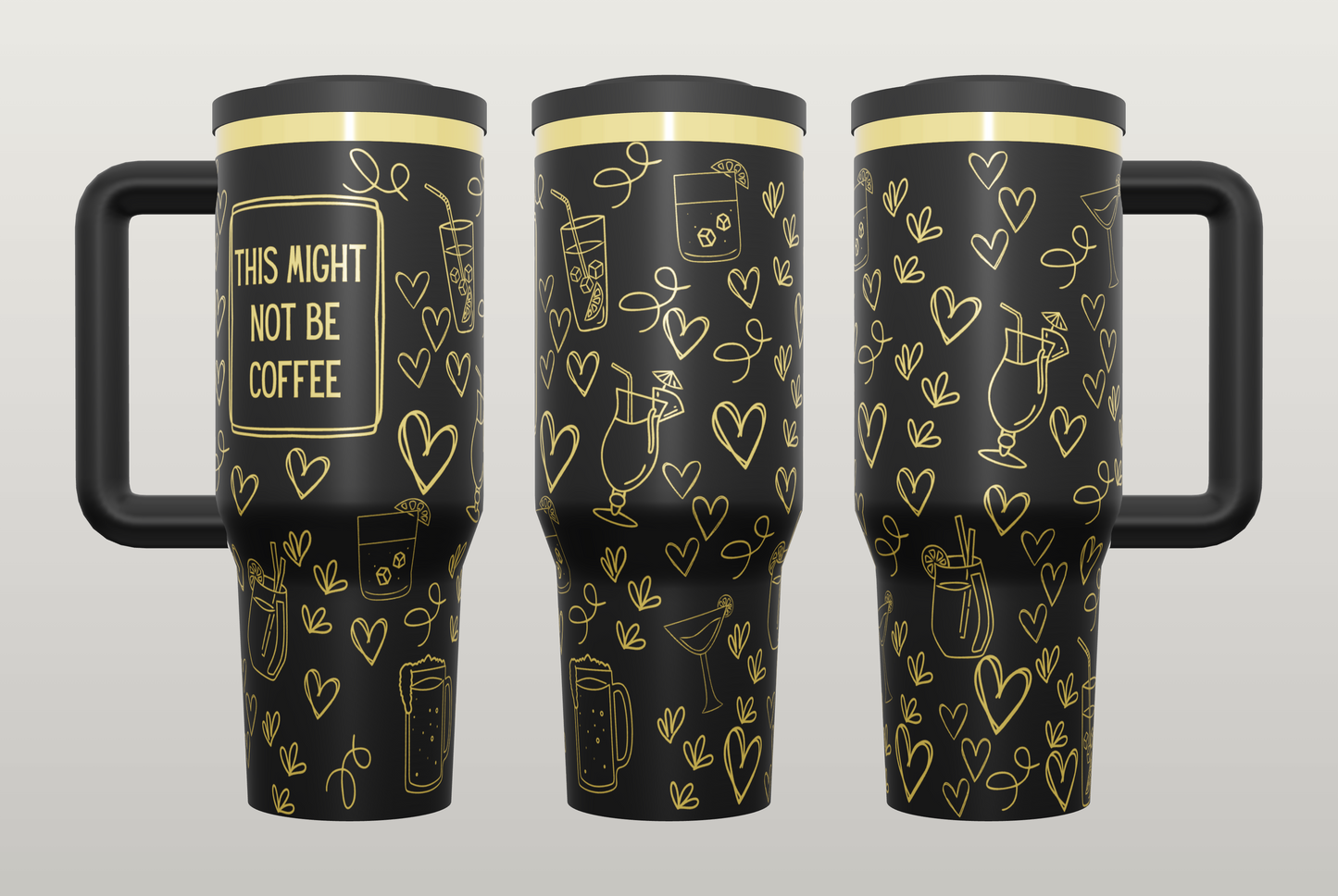 Funny Coffee Tumbler Engraved – Humorous Gift for Coffee Lovers