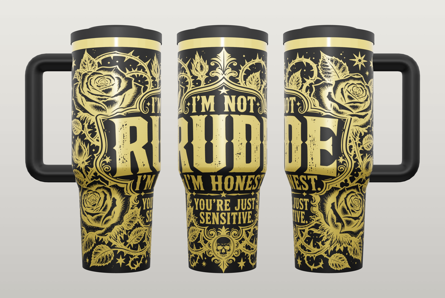 Funny Rude Humor Engraved Tumbler – Sarcastic Gift for Her