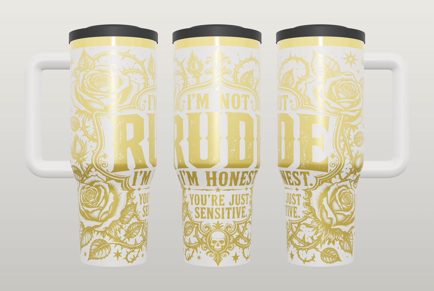 Funny Rude Humor Engraved Tumbler – Sarcastic Gift for Her