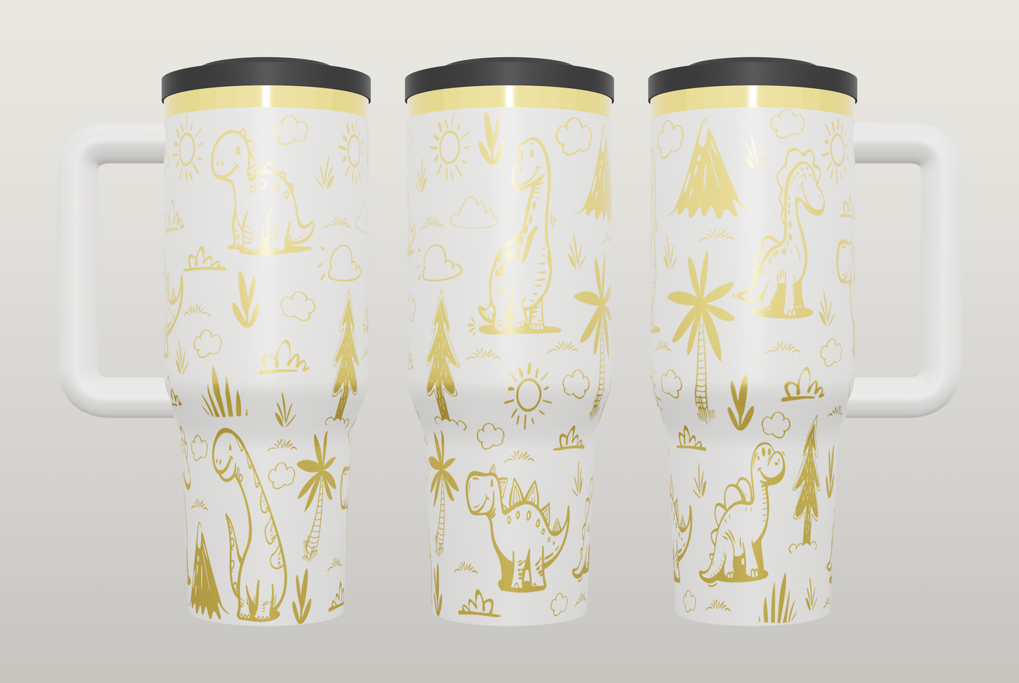 Dinosaur Engraved Tumbler – Fun Gift for Dino Lovers, Kids & Adults