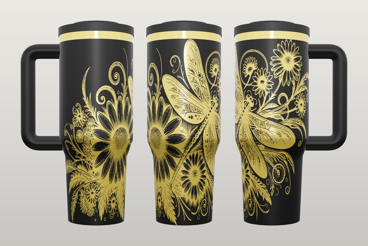 Dragonfly Engraved Tumbler – Nature Inspired Gift for Women