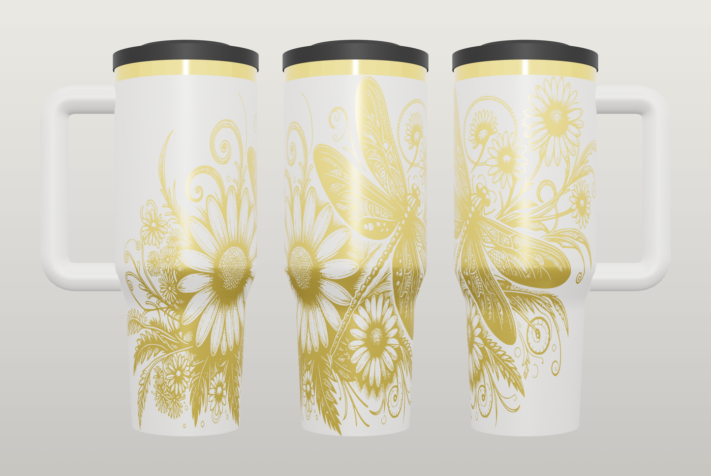 Dragonfly Engraved Tumbler – Nature Inspired Gift for Women