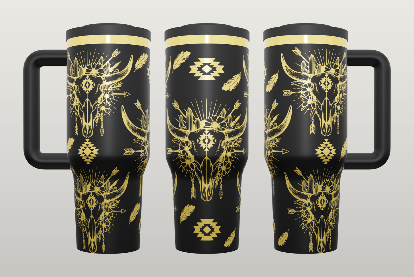Boho Western Engraved Tumbler – Country Girl Gift, Western Style Drinkware