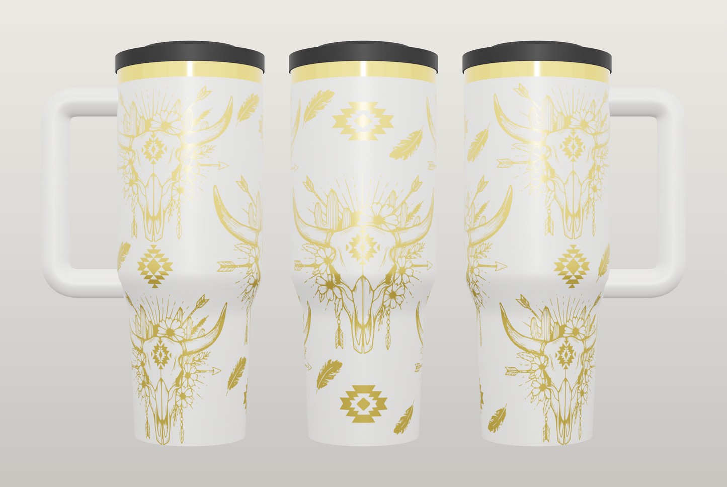 Boho Western Engraved Tumbler – Country Girl Gift, Western Style Drinkware