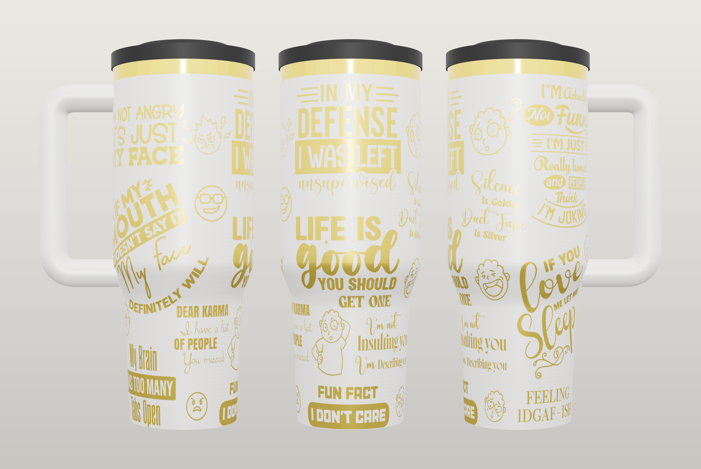 Funny Sarcasm Engraved Tumbler – Unique Gift for Best Friend or Coworker
