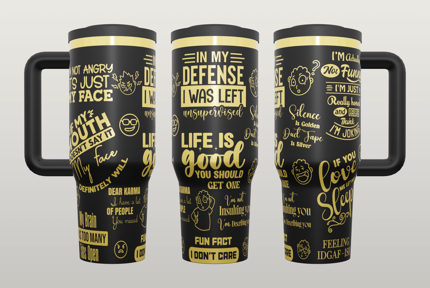 Funny Sarcasm Engraved Tumbler – Unique Gift for Best Friend or Coworker