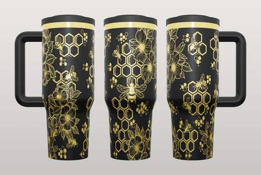 Bee Kind Engraved Tumbler – Kindness Gift for Her, Bee Lover Drinkware