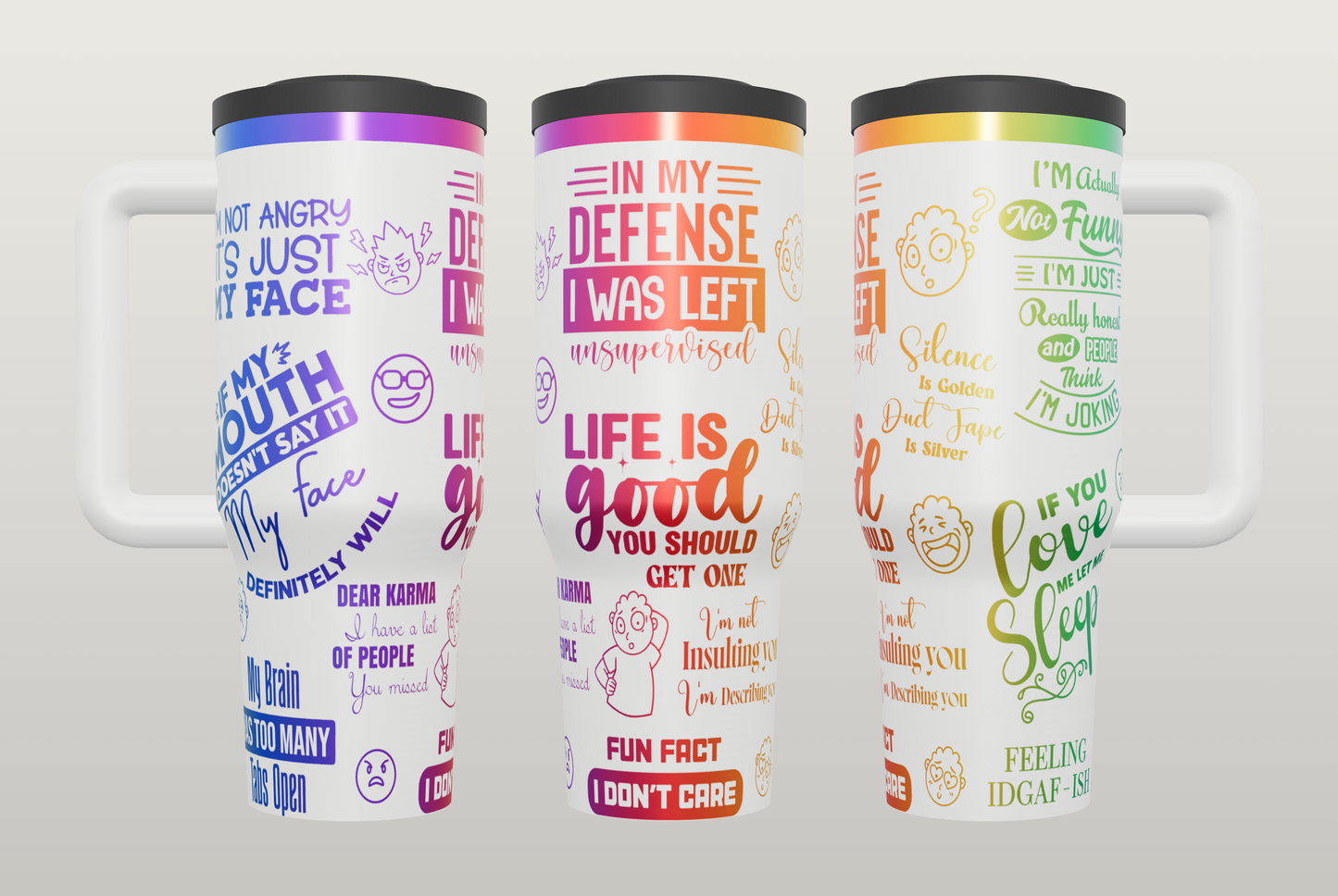 Funny Sarcasm Engraved Tumbler – Unique Gift for Best Friend or Coworker