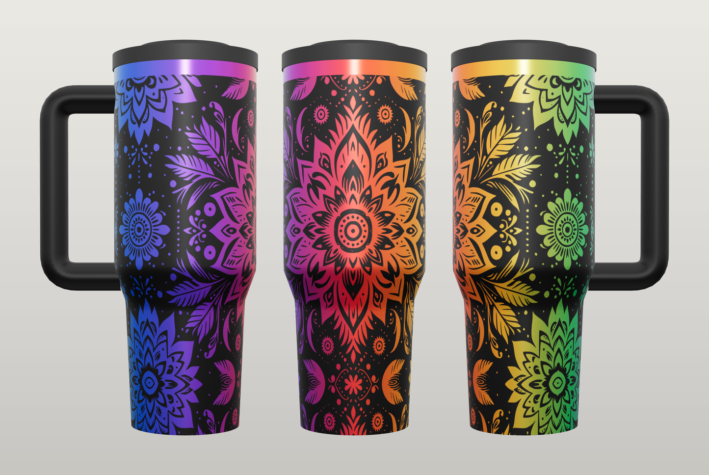 Boho Love Engraved Tumbler – Bohemian Gift for Her, Free Spirit Drinkware