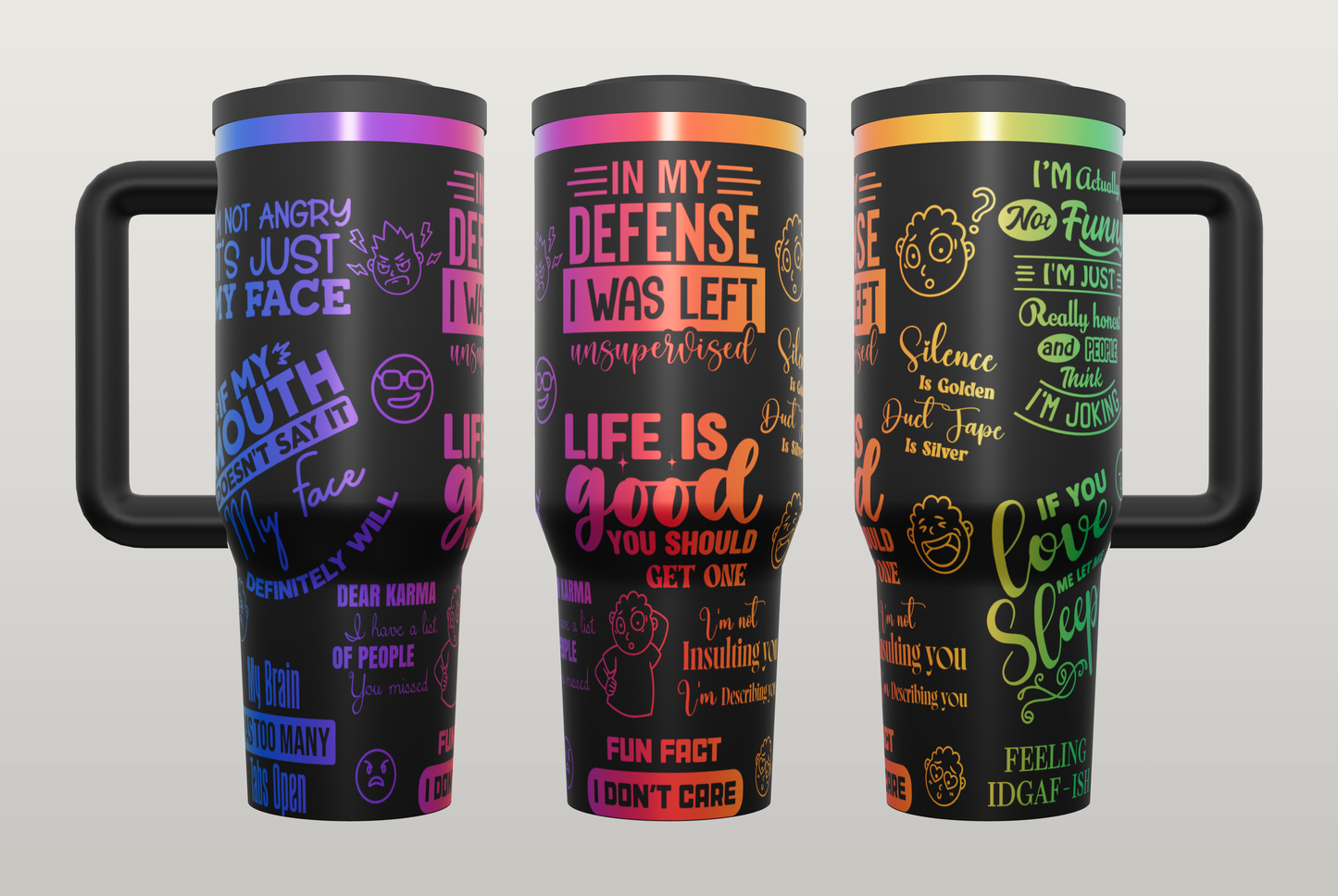 Funny Sarcasm Engraved Tumbler – Unique Gift for Best Friend or Coworker
