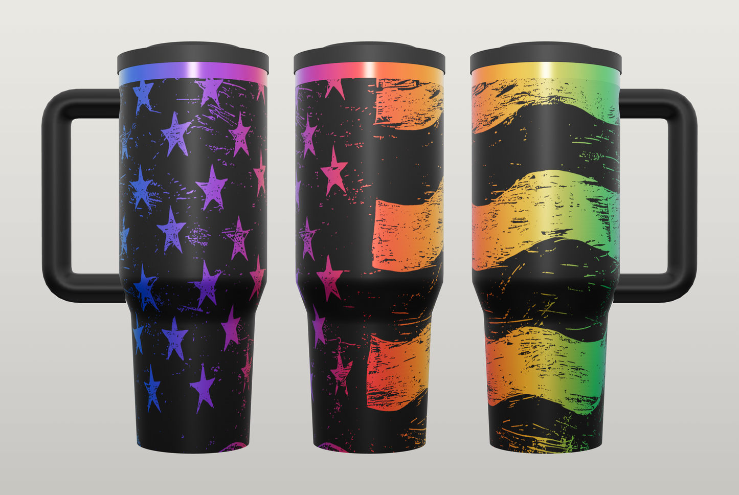 American Flag Engraved Tumbler – Patriotic Gift for Veterans & Military Families