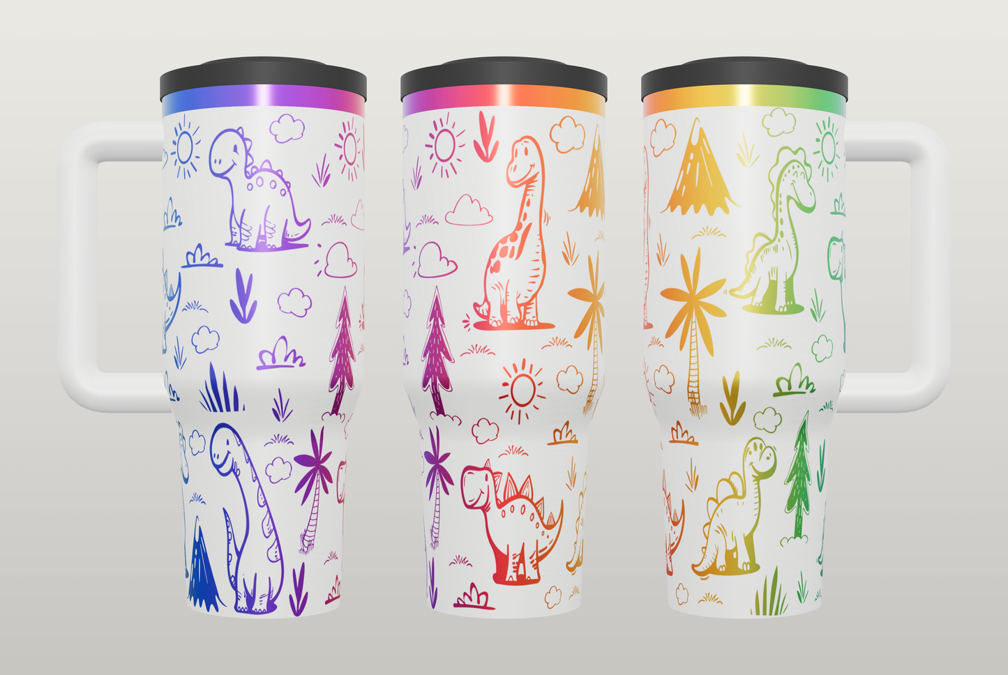 Dinosaur Engraved Tumbler – Fun Gift for Dino Lovers, Kids & Adults