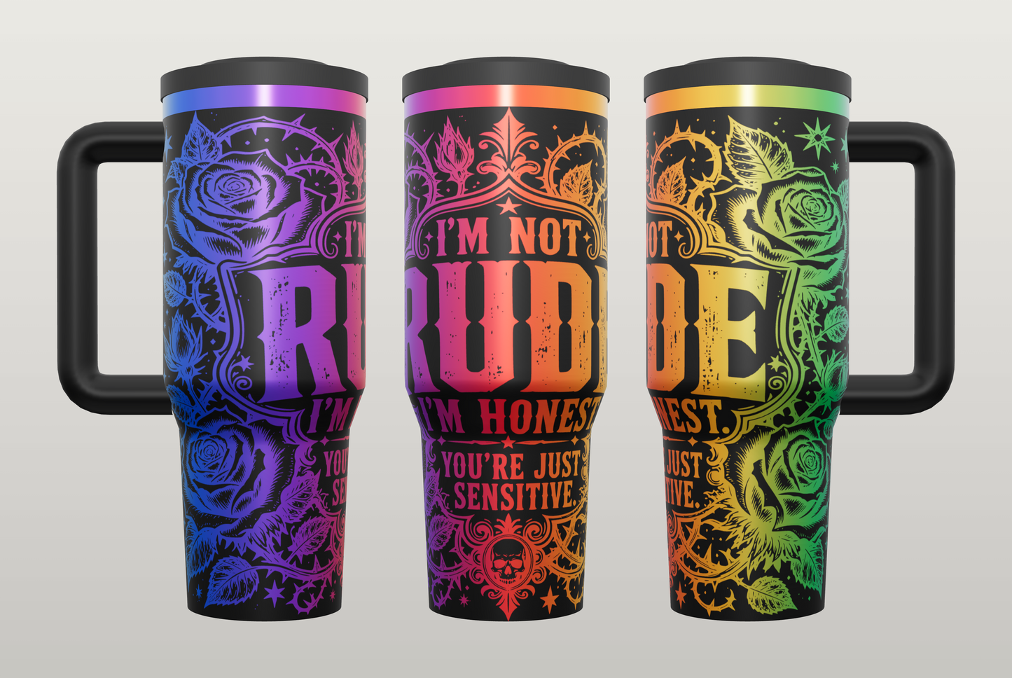 Funny Rude Humor Engraved Tumbler – Sarcastic Gift for Her