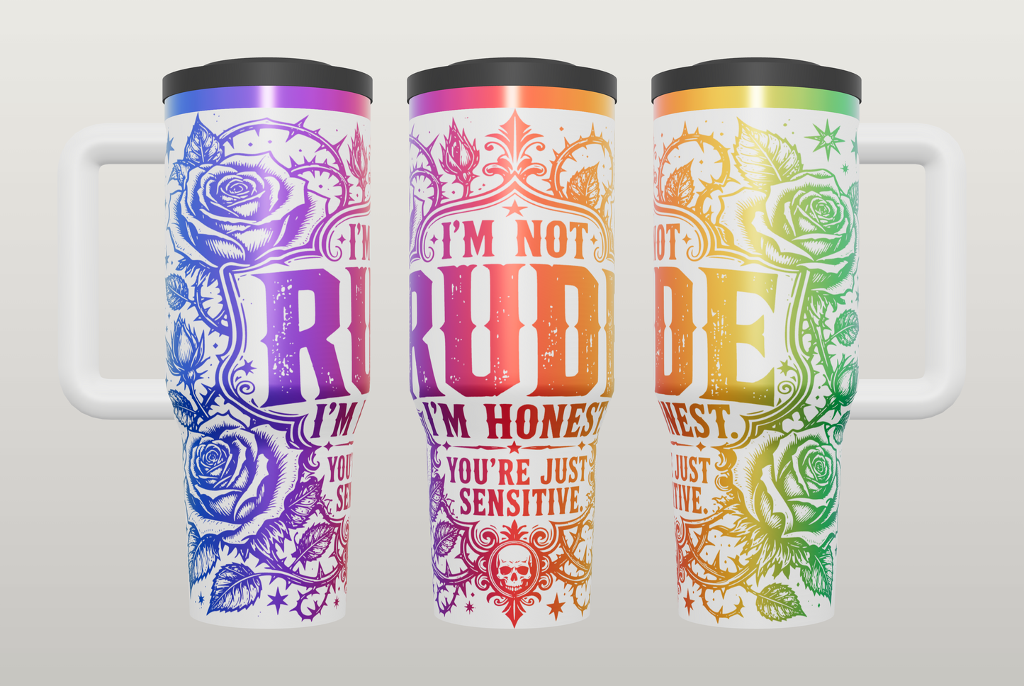 Funny Rude Humor Engraved Tumbler – Sarcastic Gift for Her