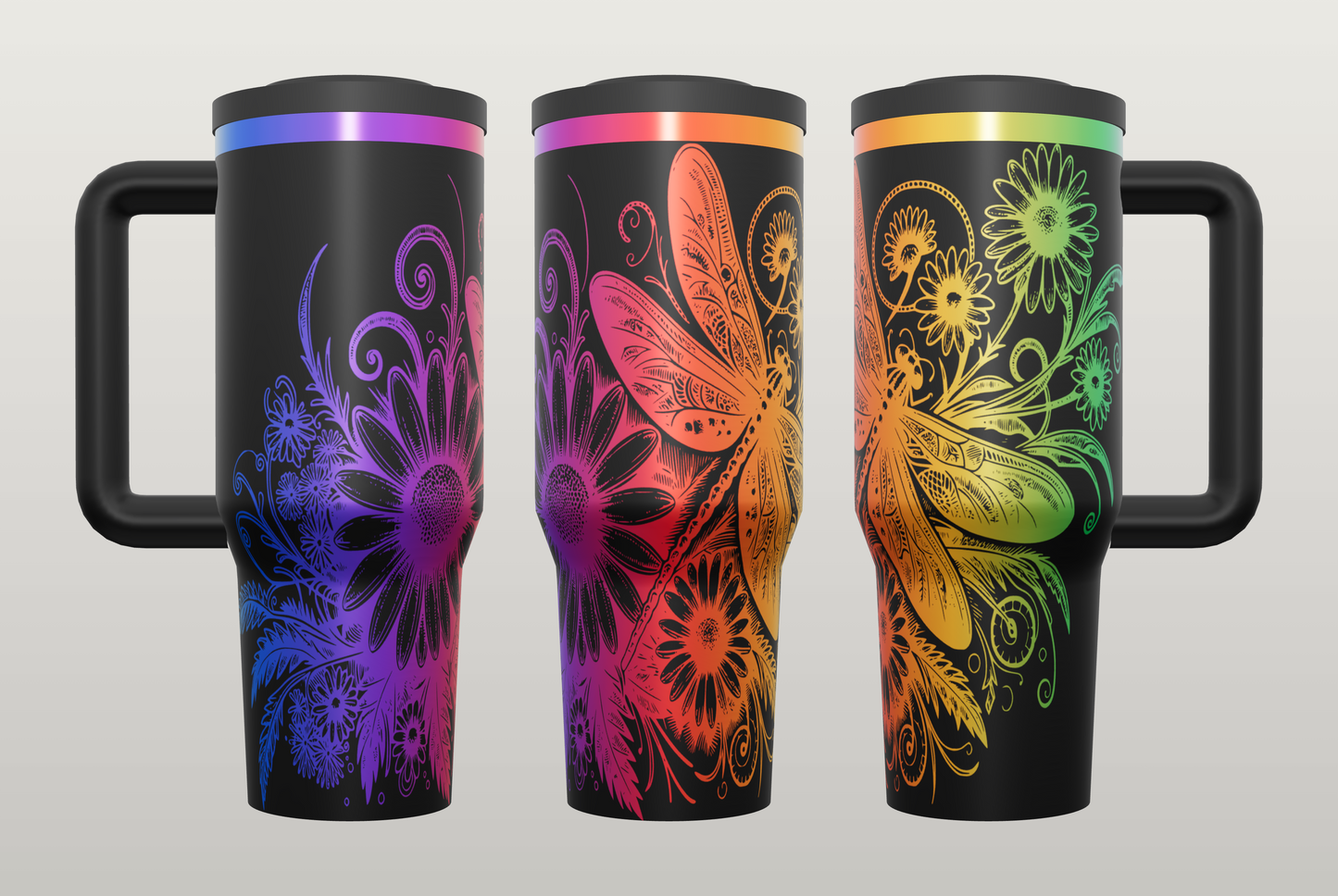 Dragonfly Engraved Tumbler – Nature Inspired Gift for Women