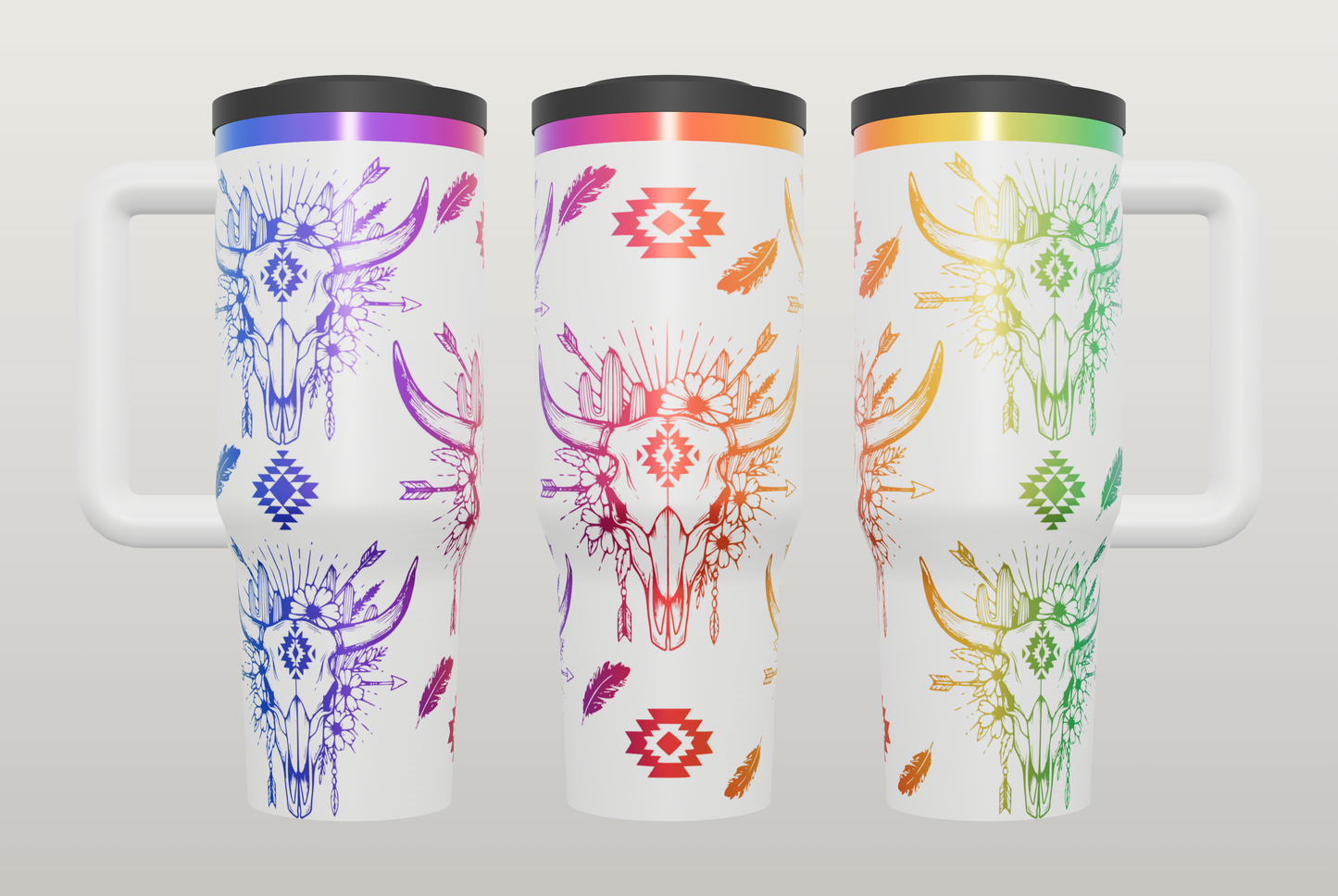 Boho Western Engraved Tumbler – Country Girl Gift, Western Style Drinkware