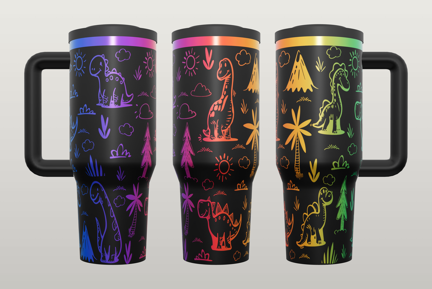 Dinosaur Engraved Tumbler – Fun Gift for Dino Lovers, Kids & Adults