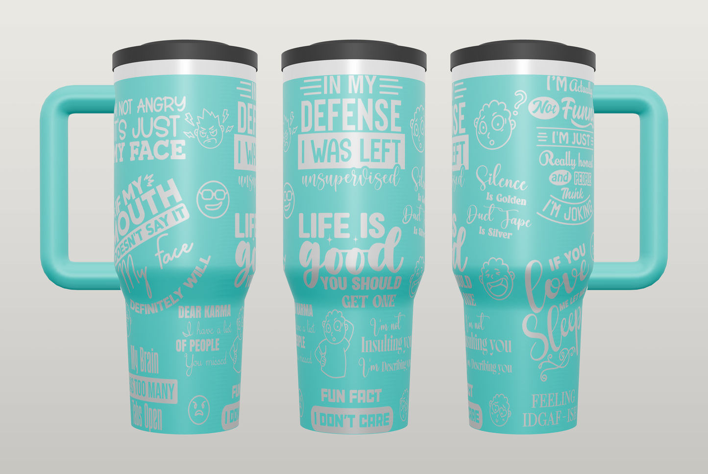 Funny Sarcasm Engraved Tumbler – Unique Gift for Best Friend or Coworker