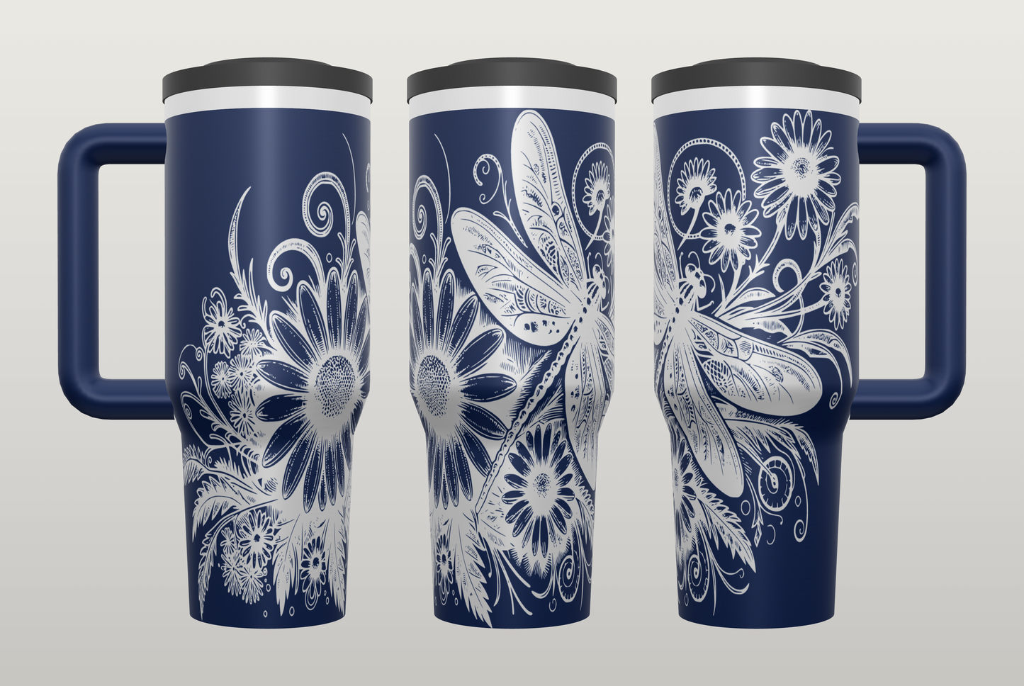 Dragonfly Engraved Tumbler – Nature Inspired Gift for Women