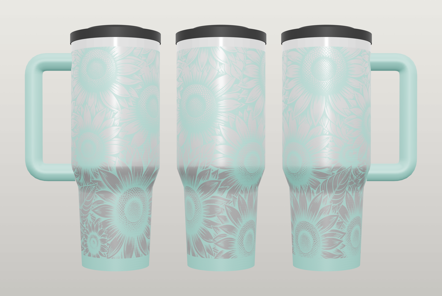 Sunflower Engraved Tumbler – Personalized Gift for Her, 20oz 30oz 40oz