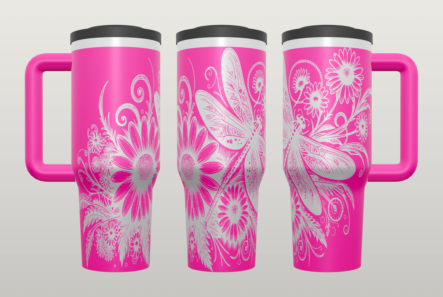 Dragonfly Engraved Tumbler – Nature Inspired Gift for Women