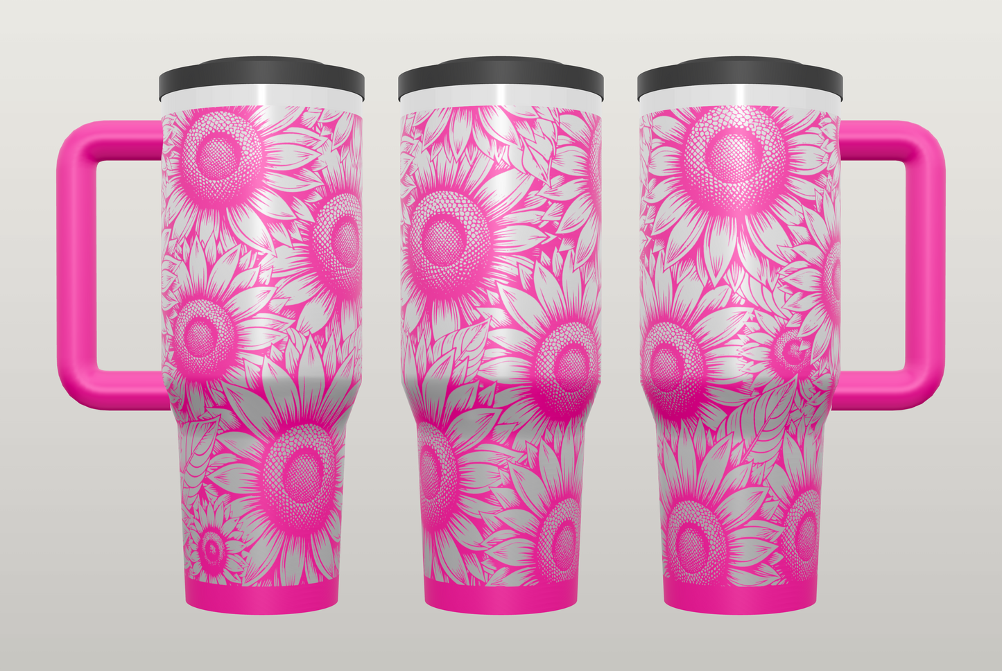 Sunflower Engraved Tumbler – Personalized Gift for Her, 20oz 30oz 40oz