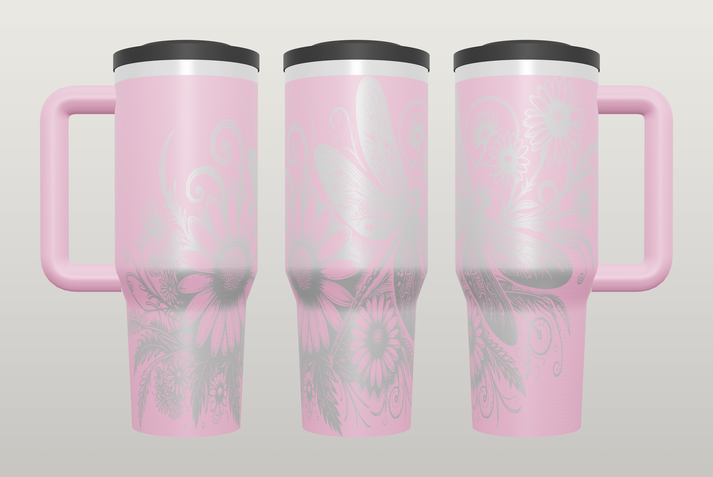 Dragonfly Engraved Tumbler – Nature Inspired Gift for Women