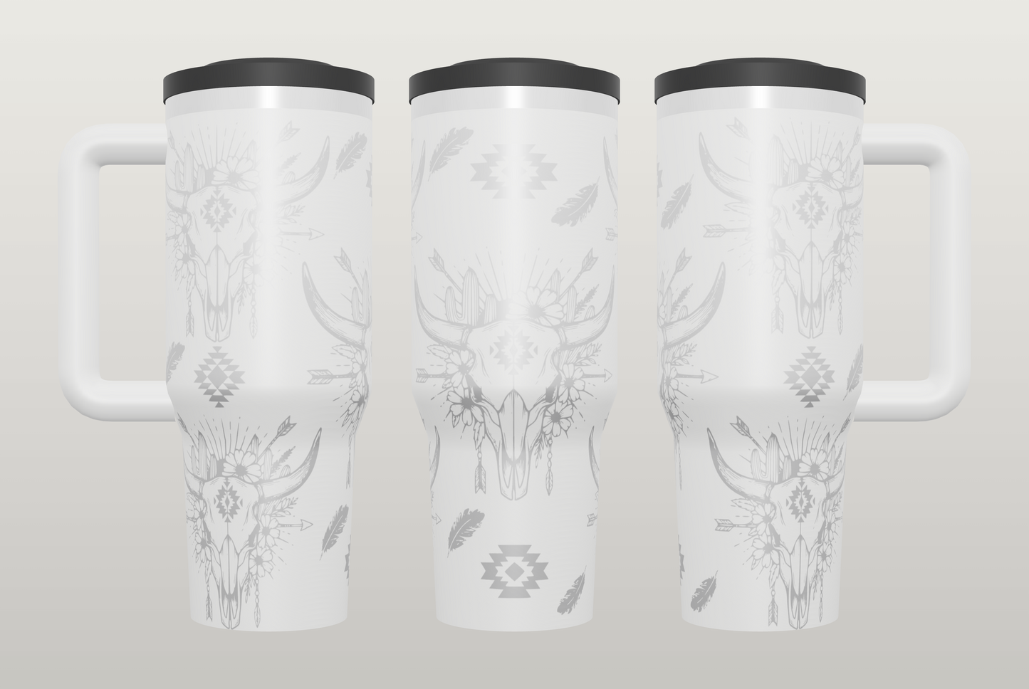 Boho Western Engraved Tumbler – Country Girl Gift, Western Style Drinkware