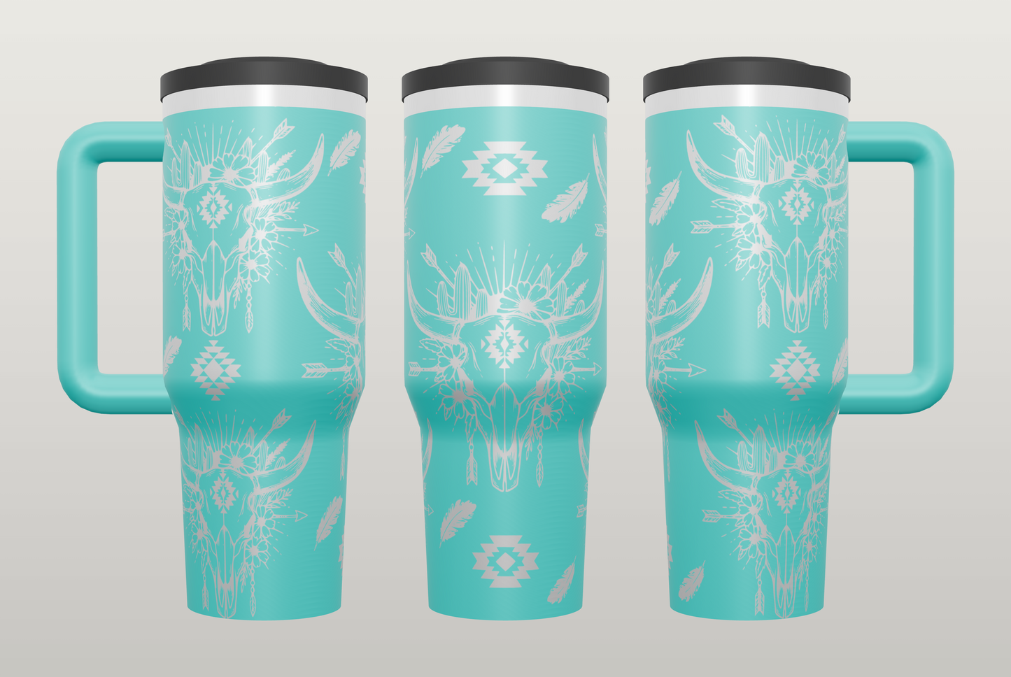 Boho Western Engraved Tumbler – Country Girl Gift, Western Style Drinkware