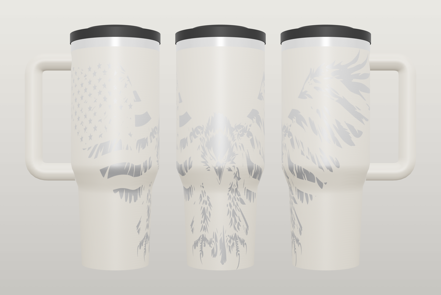 Bald Eagle Engraved Tumbler – Patriotic American Gift, Freedom Drinkware
