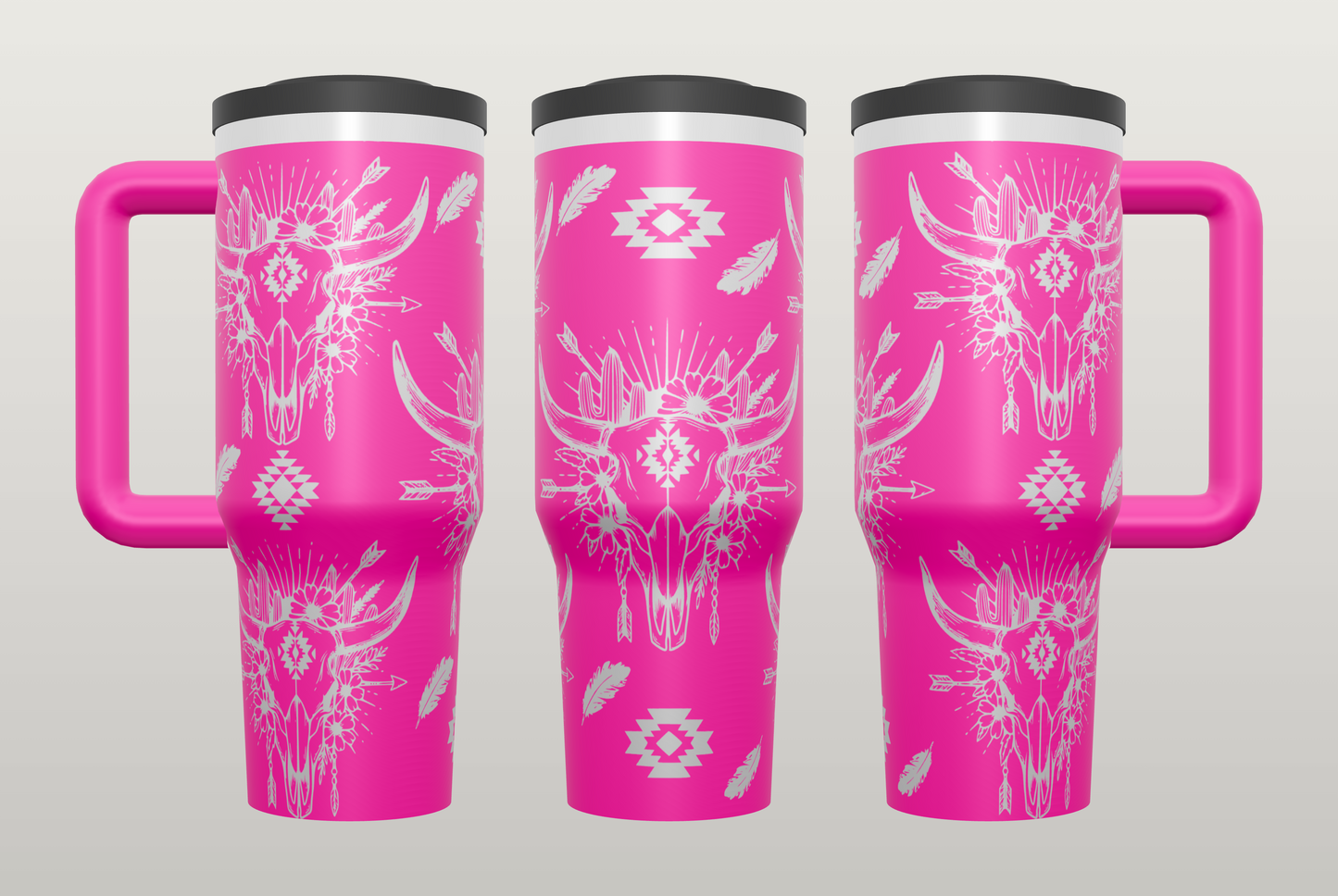 Boho Western Engraved Tumbler – Country Girl Gift, Western Style Drinkware