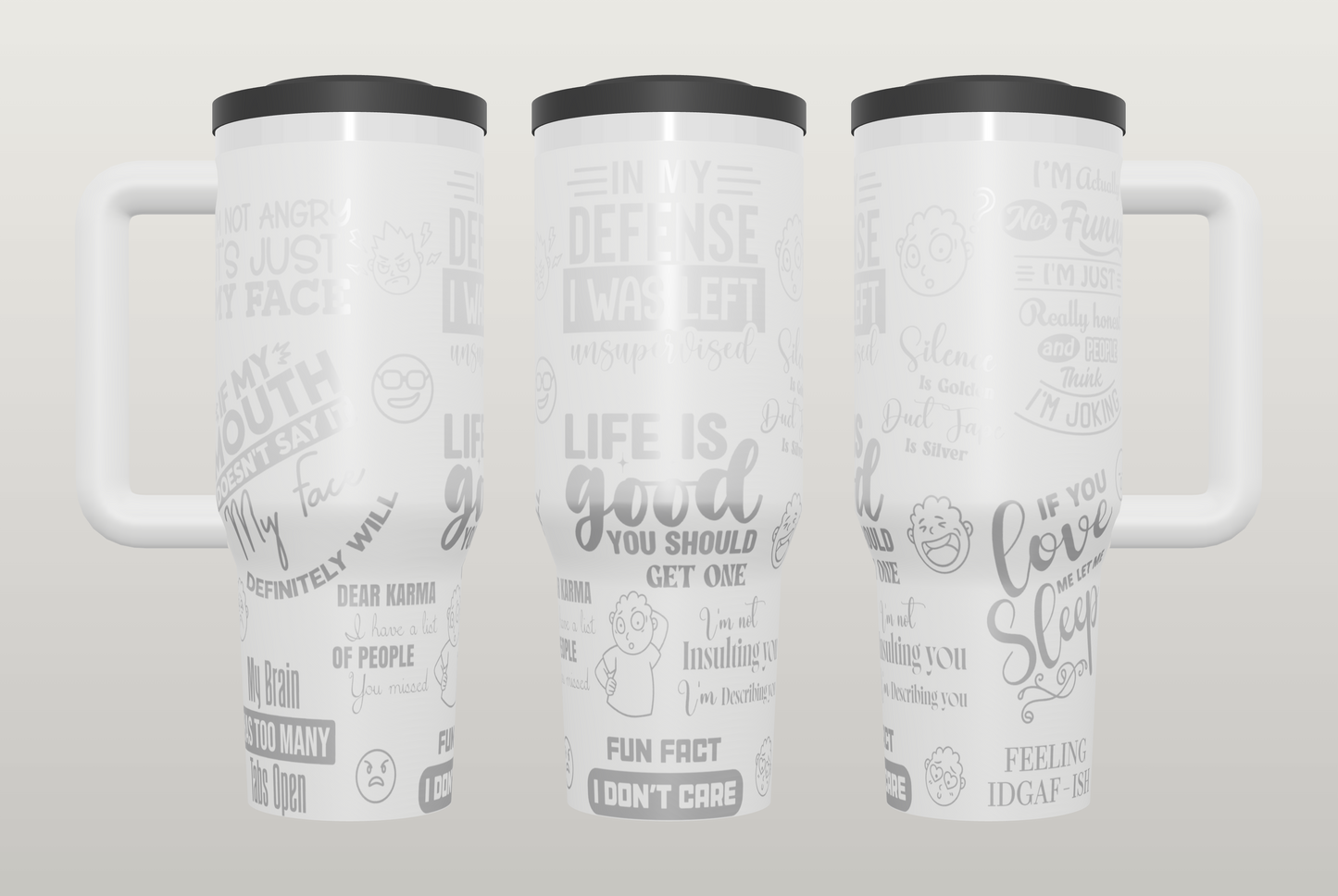 Funny Sarcasm Engraved Tumbler – Unique Gift for Best Friend or Coworker
