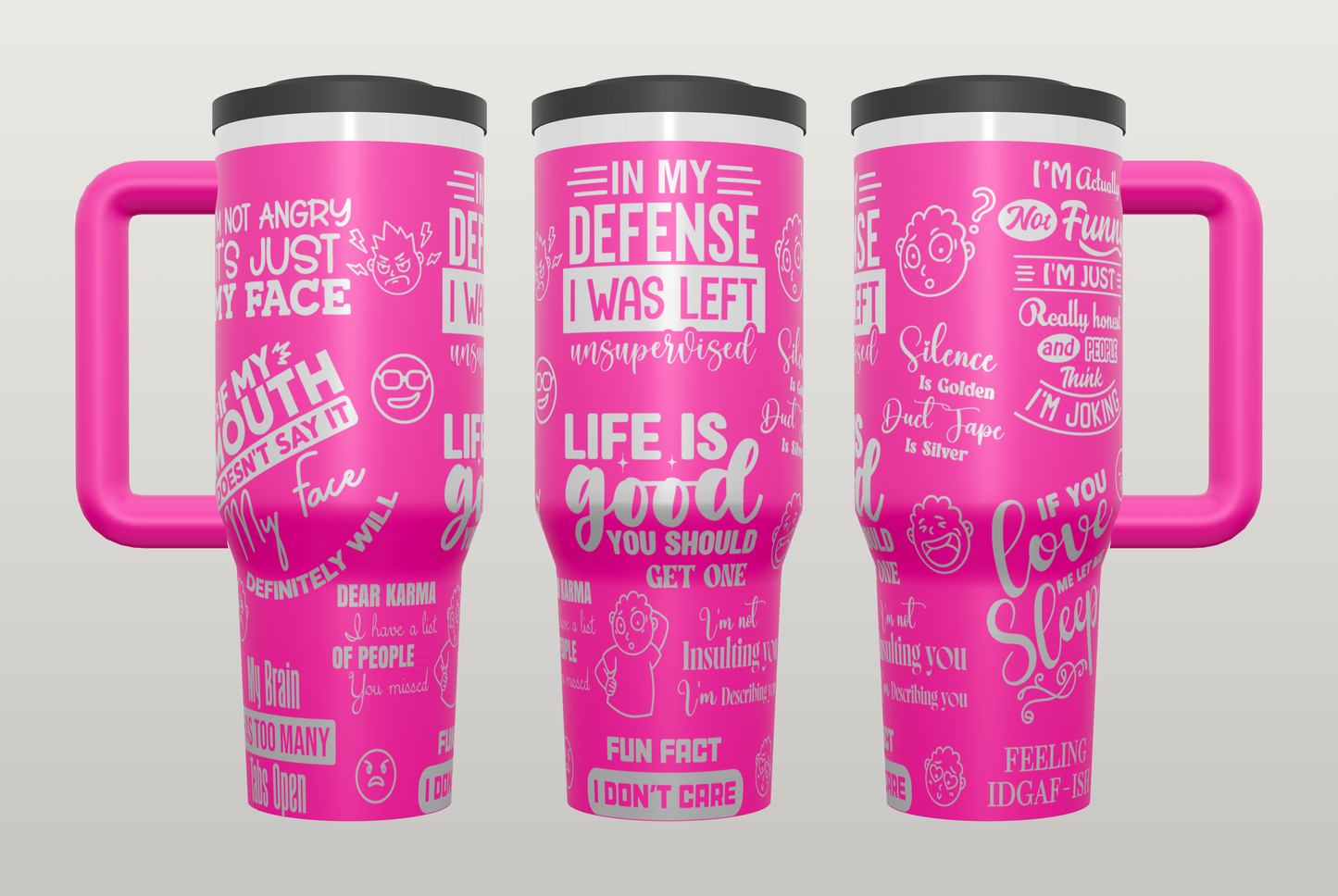 Funny Sarcasm Engraved Tumbler – Unique Gift for Best Friend or Coworker