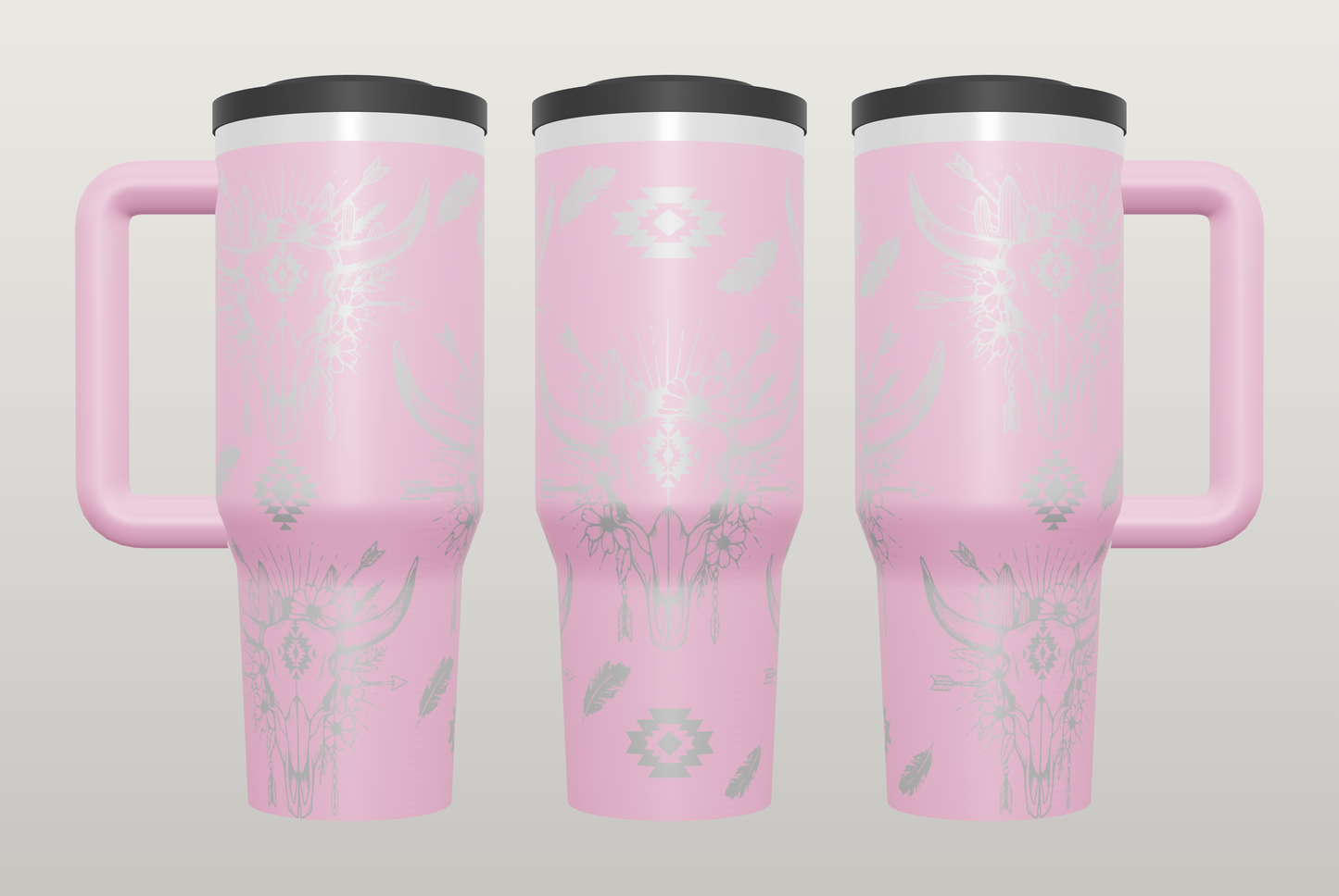 Boho Western Engraved Tumbler – Country Girl Gift, Western Style Drinkware