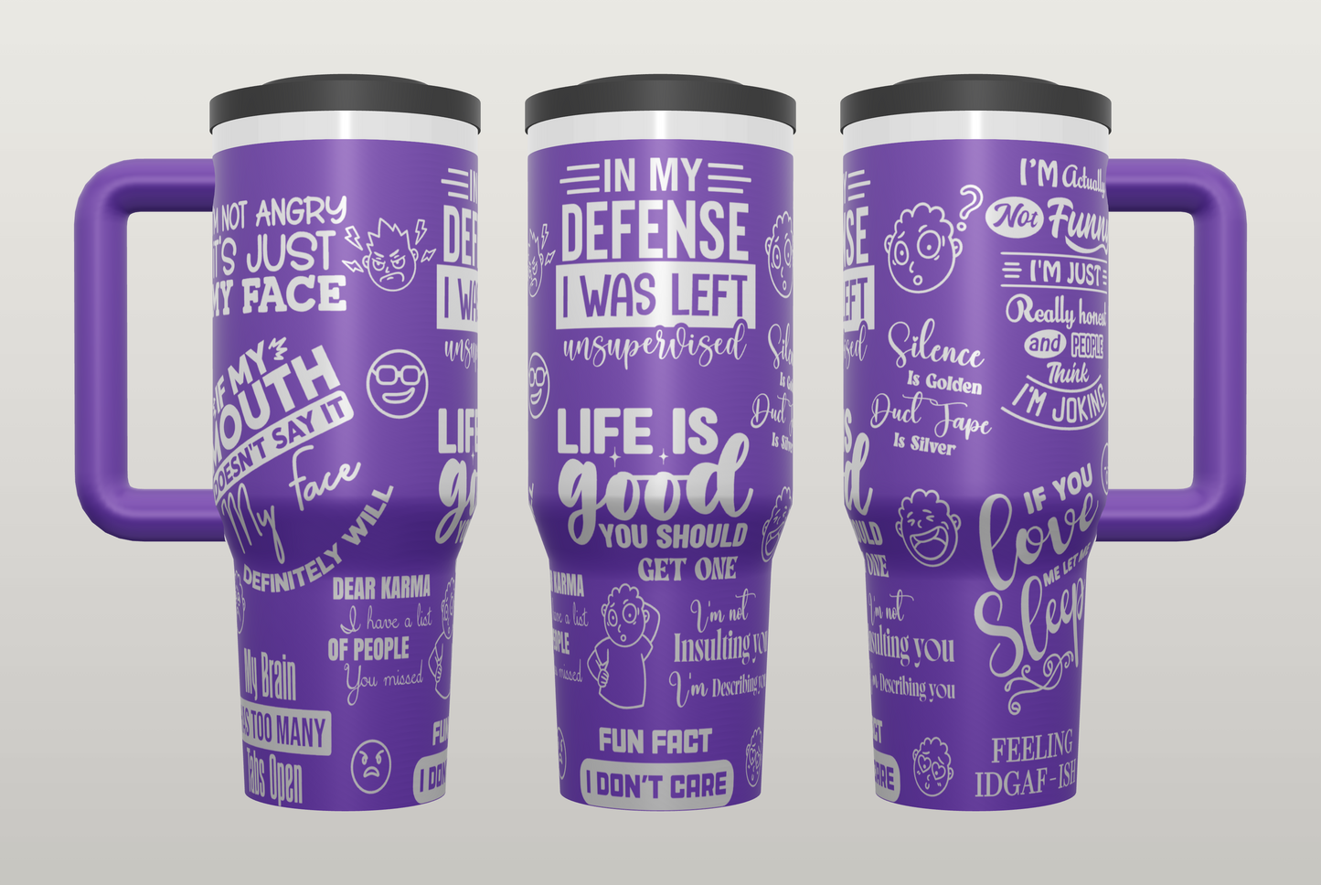 Funny Sarcasm Engraved Tumbler – Unique Gift for Best Friend or Coworker