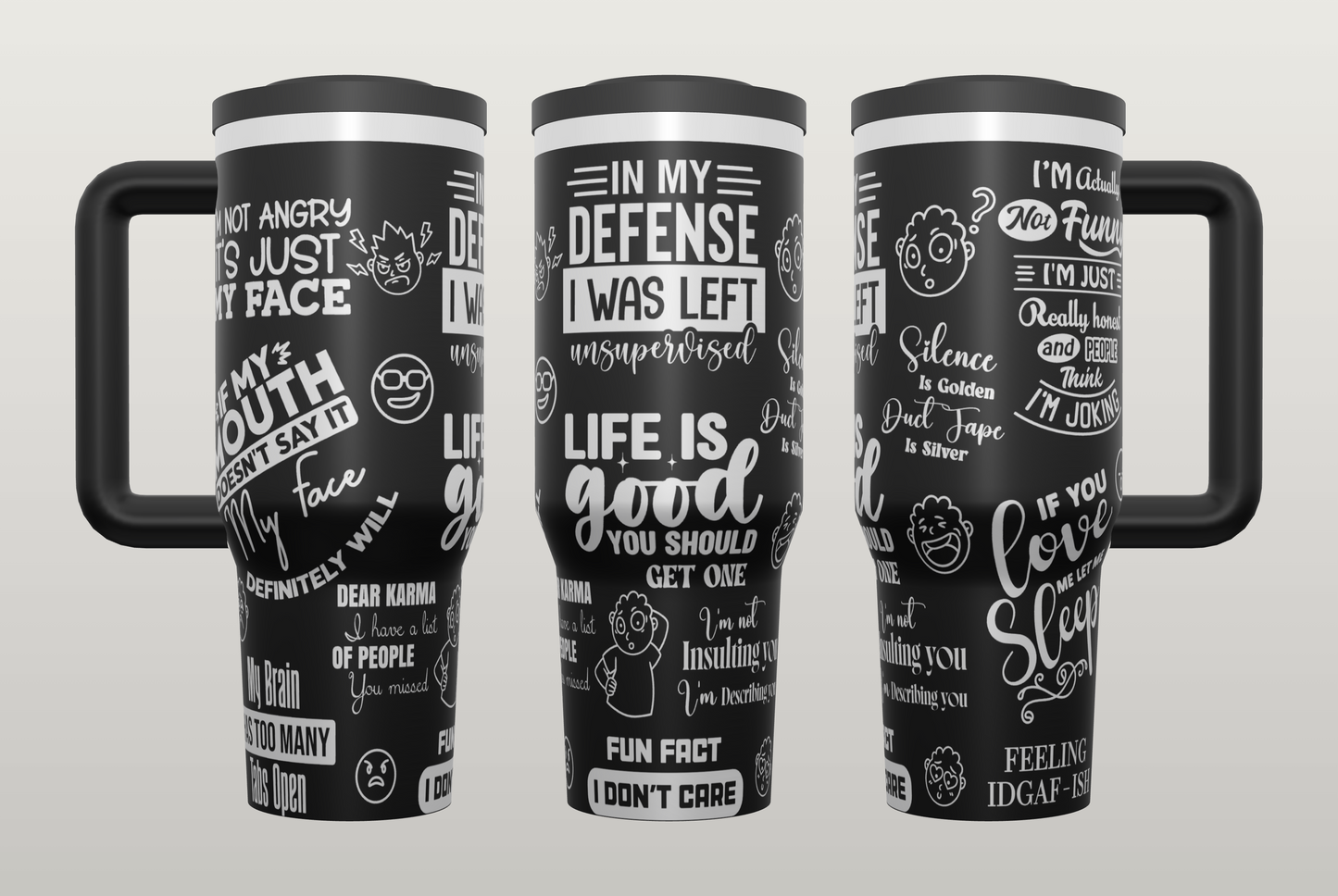Funny Sarcasm Engraved Tumbler – Unique Gift for Best Friend or Coworker