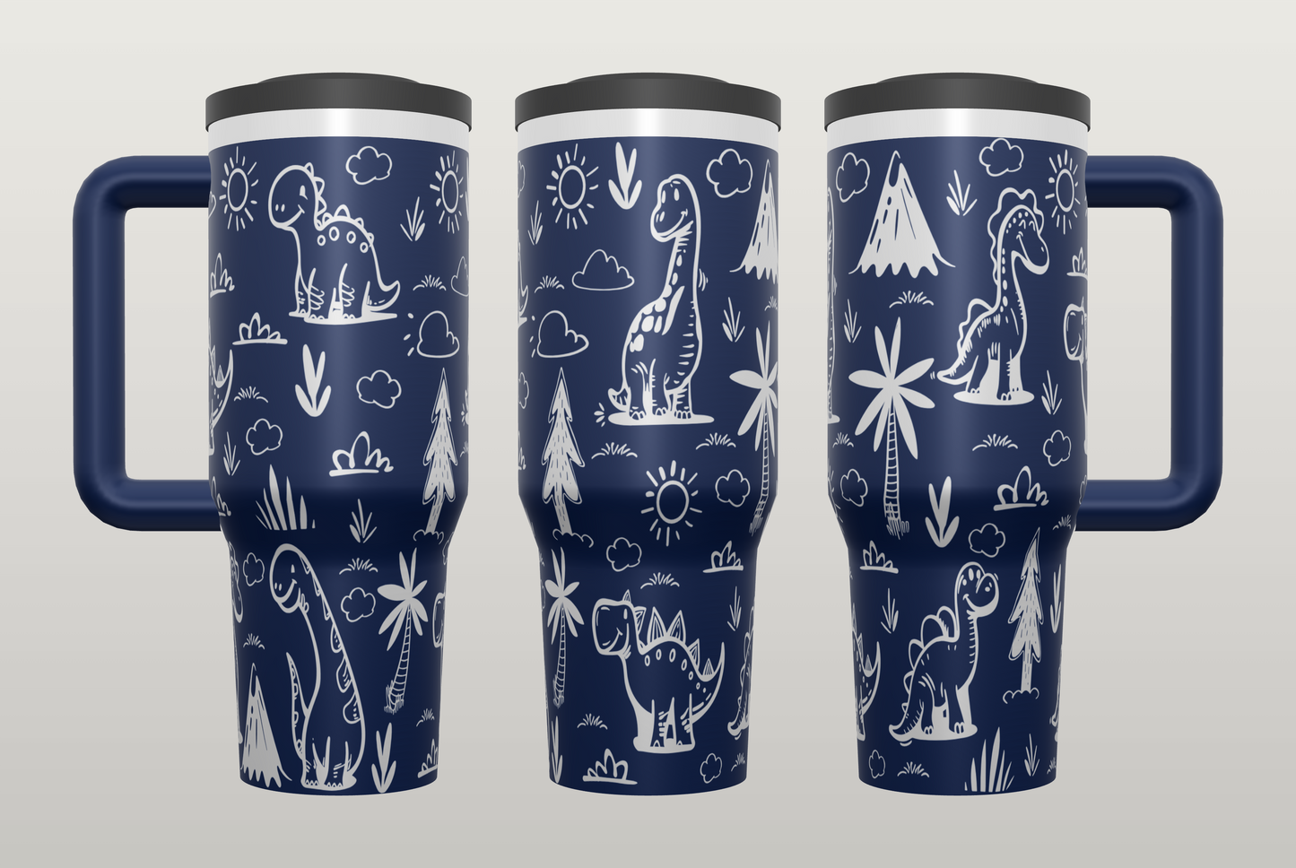 Dinosaur Engraved Tumbler – Fun Gift for Dino Lovers, Kids & Adults
