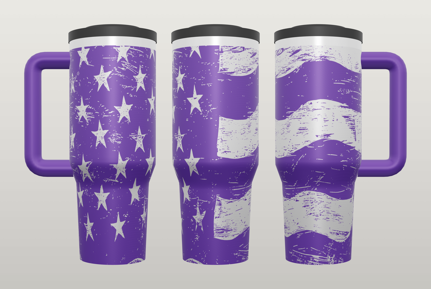 American Flag Engraved Tumbler – Patriotic Gift for Veterans & Military Families