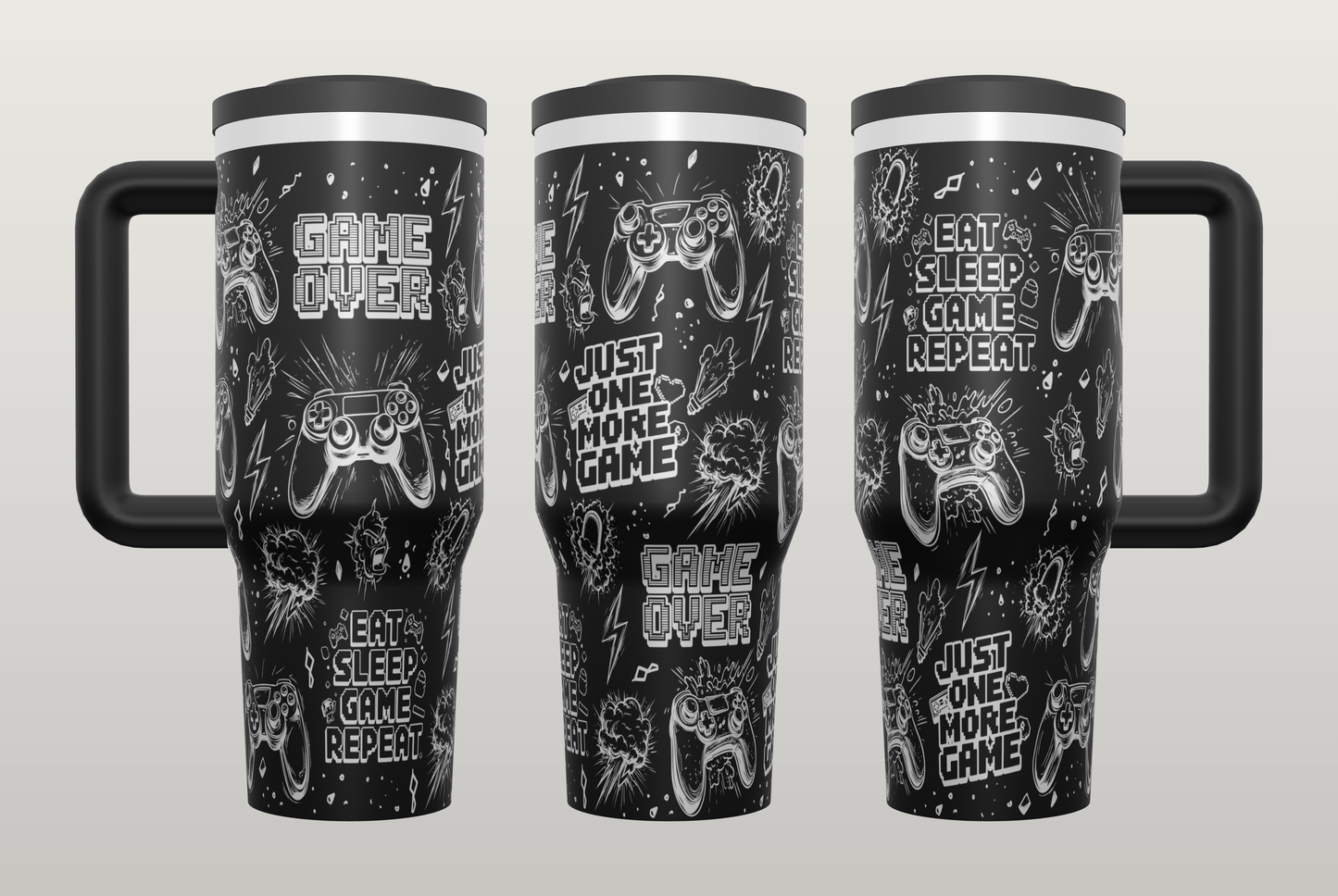 Gamer Engraved Tumbler – Unique Gift for Gamers, Gaming Drinkware