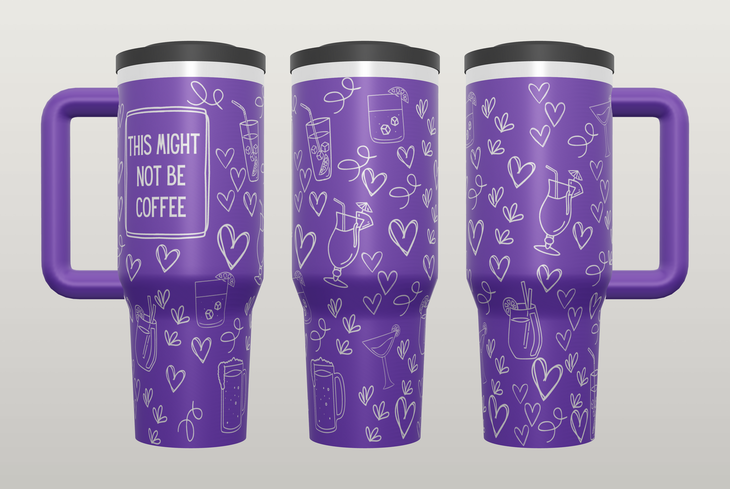 Funny Coffee Tumbler Engraved – Humorous Gift for Coffee Lovers