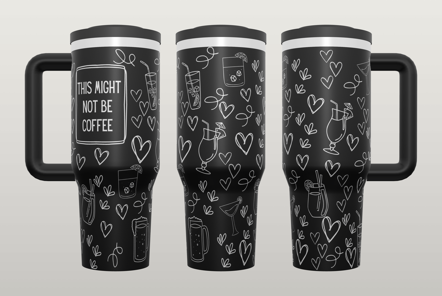 Funny Coffee Tumbler Engraved – Humorous Gift for Coffee Lovers