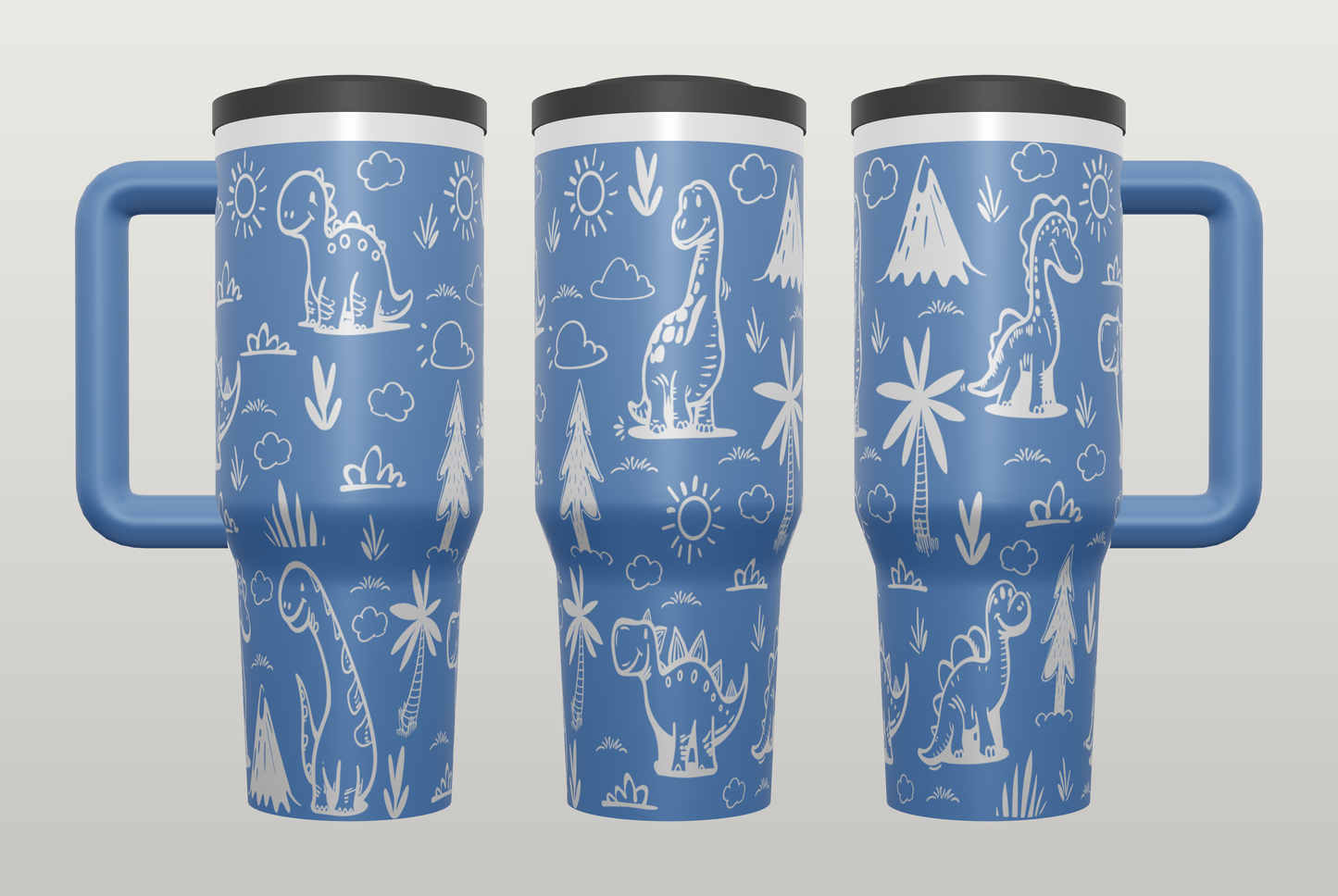 Dinosaur Engraved Tumbler – Fun Gift for Dino Lovers, Kids & Adults