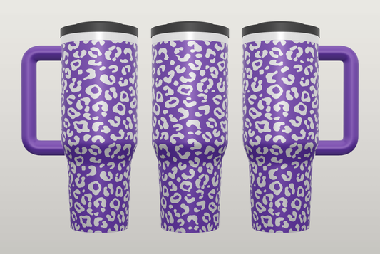Leopard Print Engraved Tumbler – Bold Gift for Her, Fierce Drinkware