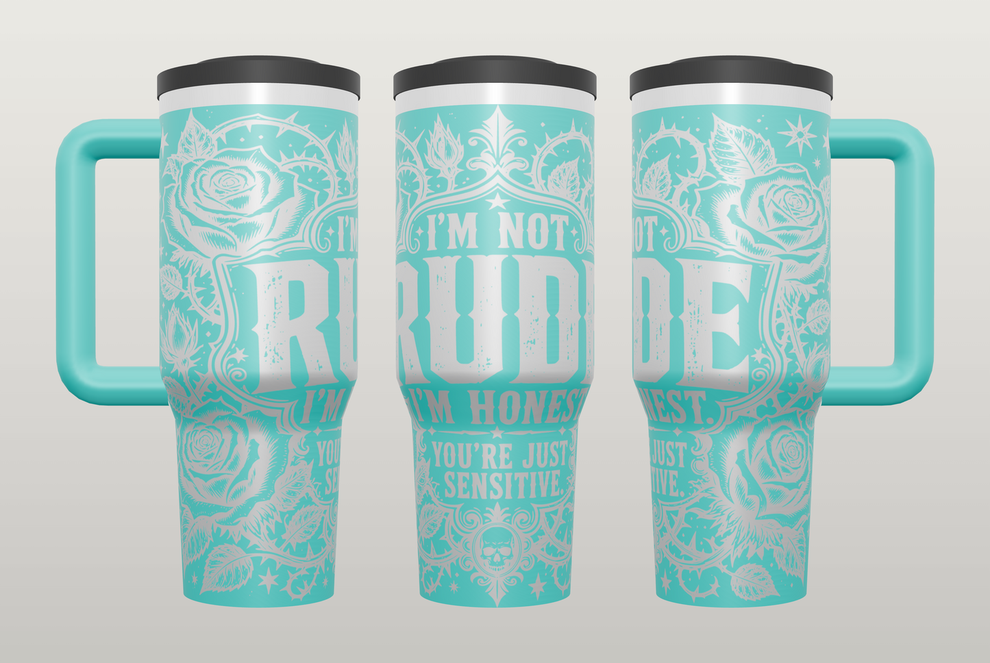 Funny Rude Humor Engraved Tumbler – Sarcastic Gift for Her