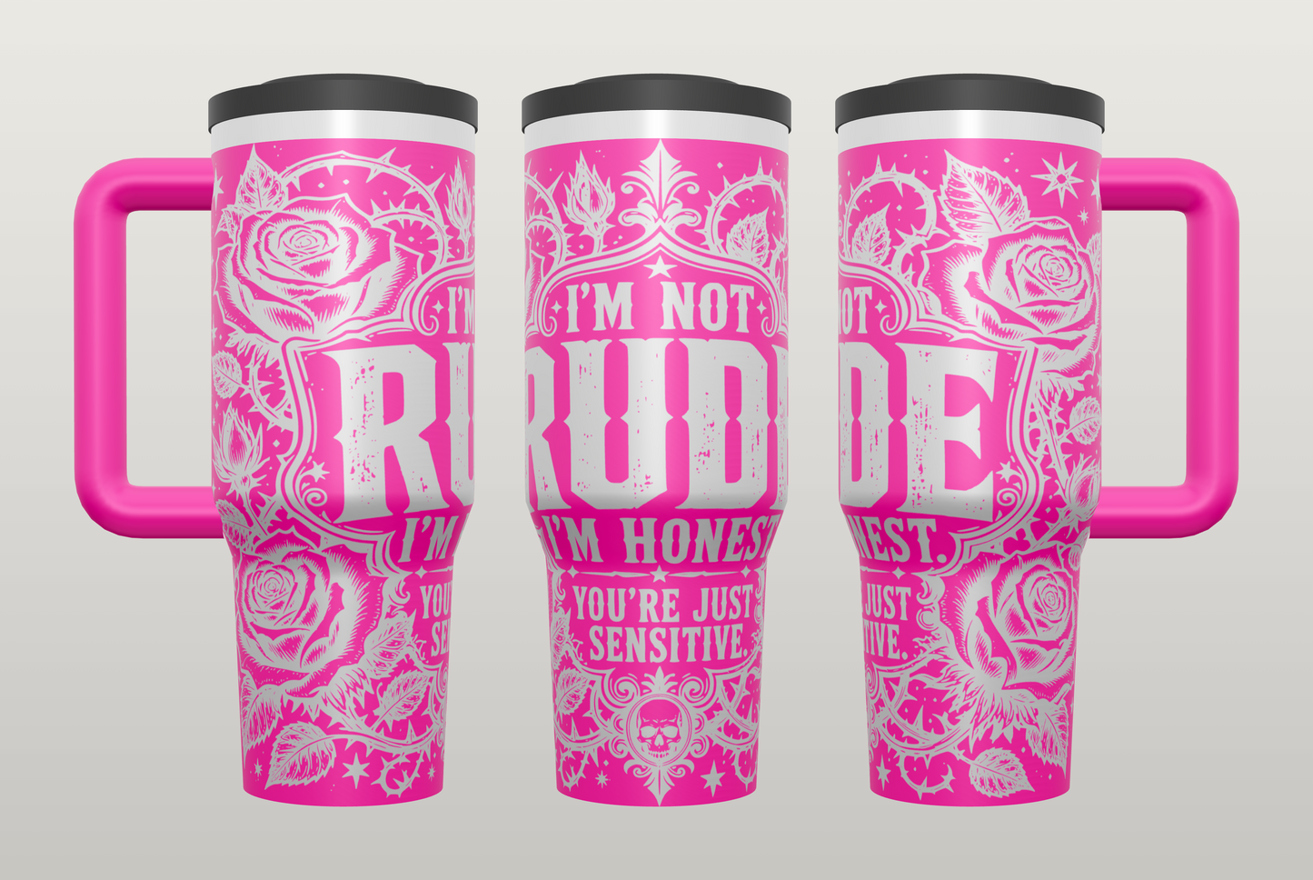 Funny Rude Humor Engraved Tumbler – Sarcastic Gift for Her