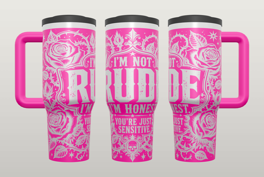 Funny Rude Humor Engraved Tumbler – Sarcastic Gift for Her