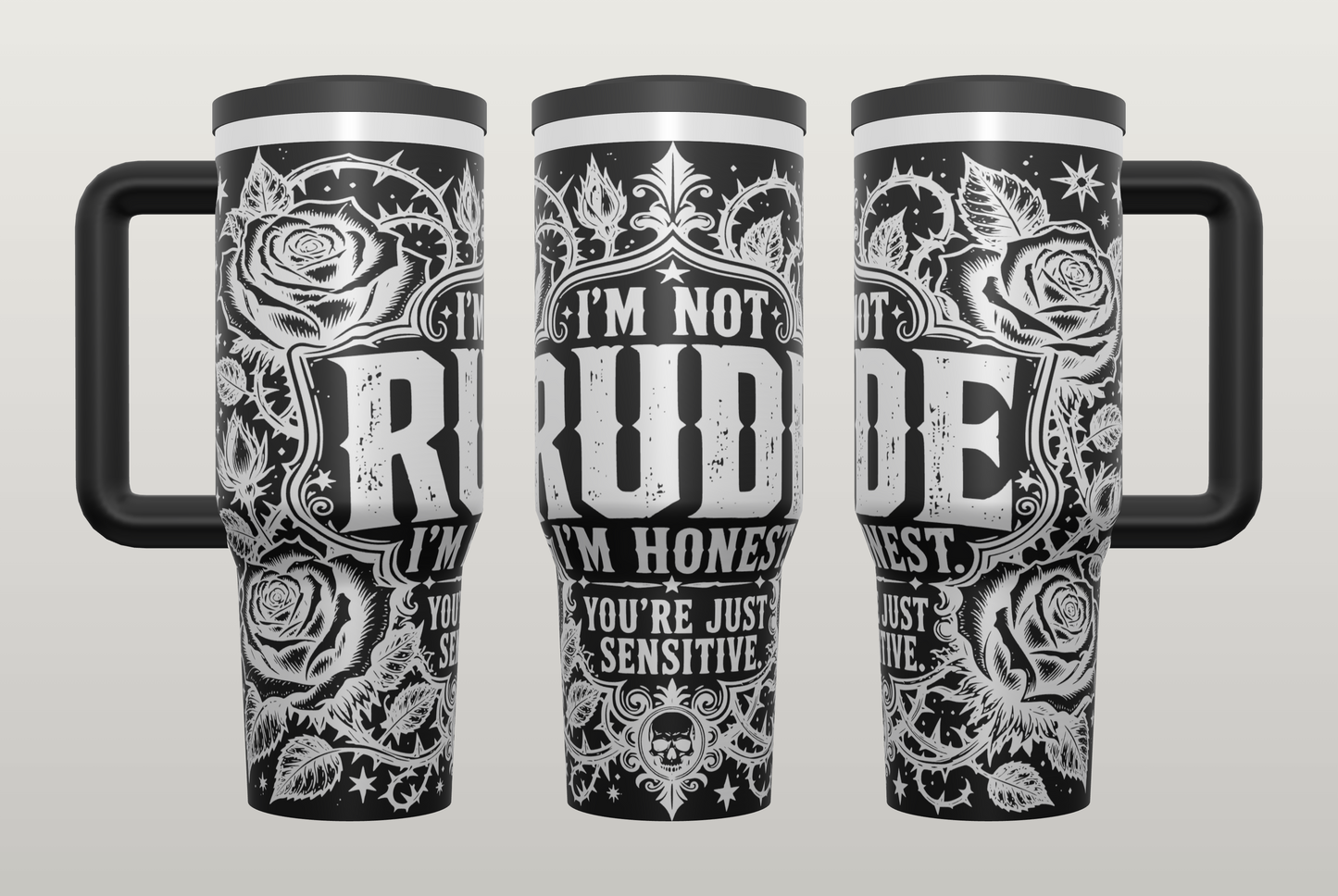 Funny Rude Humor Engraved Tumbler – Sarcastic Gift for Her