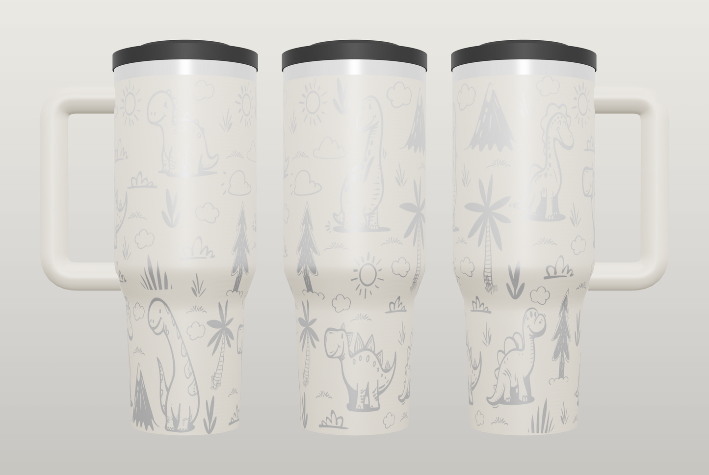 Dinosaur Engraved Tumbler – Fun Gift for Dino Lovers, Kids & Adults