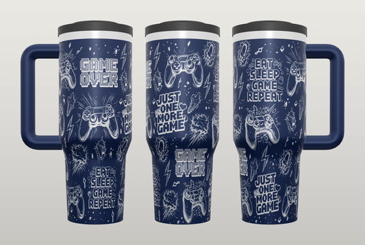 Gamer Engraved Tumbler – Unique Gift for Gamers, Gaming Drinkware